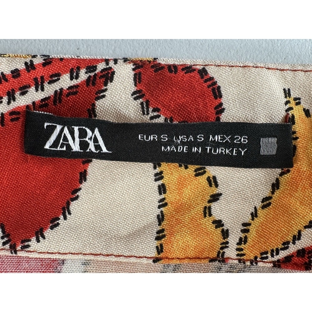 Zara Women Resortwear Wrap Bohemian Zip Back Maxi Skirt Size - Picture 11 of 11